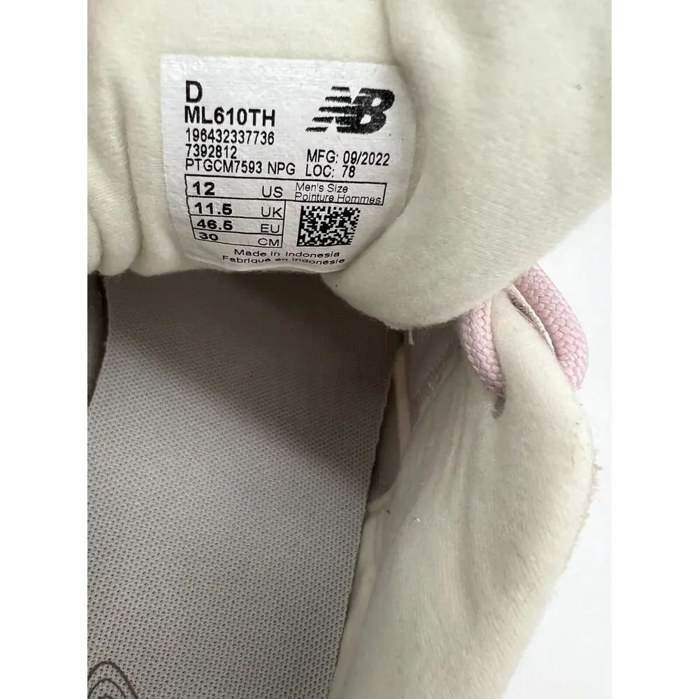 New Balance 610v1 Stone Pink Sandstone ML610TH Sneakers Men's 12D NEW - Picture 3 of 12